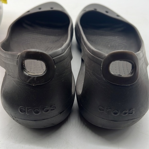 Crocs brown ballet flats Sz 11. CR0175A - Picture 4 of 7